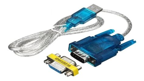 Cabo Conversor Porta Serial Rs Usb Azul Db Femea X Usb