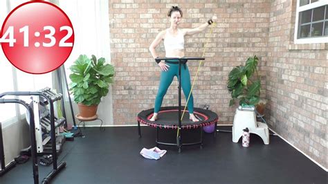 Rebounder Hiit And Resistance Band Workout💥 5 Hiit Drills 💥 Balance Core Mobility And Strength