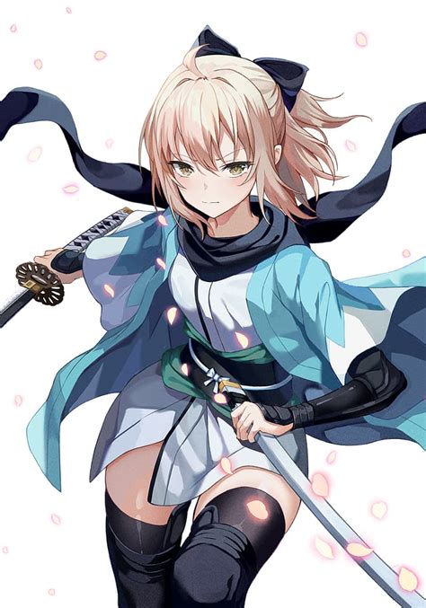 Hd Wallpaper Anime Anime Girls Fate Series Fategrand Order Okita