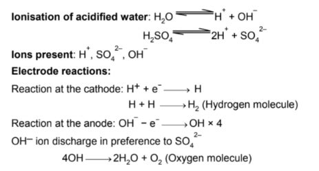 In electrolysis of acidified water - Home Work Help - Learn CBSE Forum