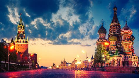 Fonds Decran 1920x1080 Moscou Russie Ciel Temple Red Square Nuage