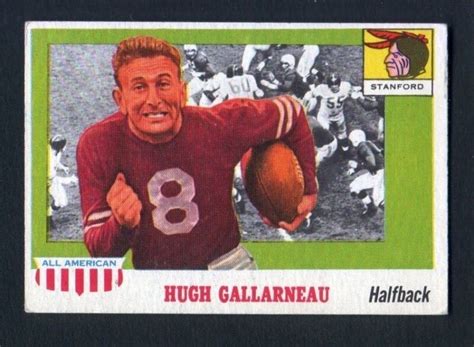 1955 Topps All American Football Card 75 Hugh Gallarneau Stanford Vg