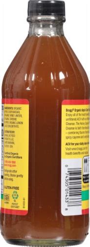 Bragg Organic Apple Cider Vinegar Honey Cayenne Wellness Cleanse