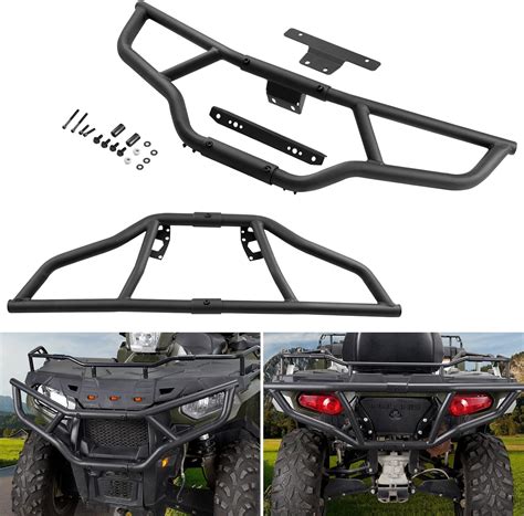 ATV Sportsman 570 Front Rear Brush Guard Bumper Set A UTV PRO Heavy