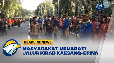 Masyarakat Solo Memadati Jalur Kirab Kaesang Erina METRO TV Vidio