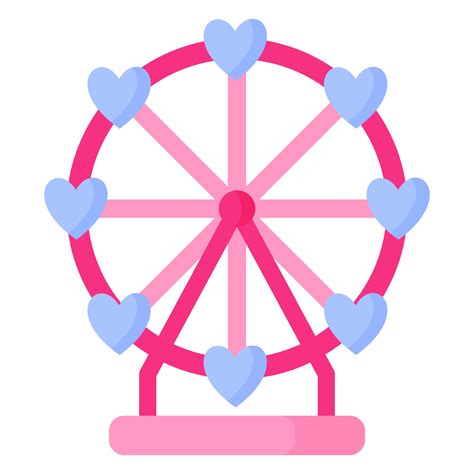 Ferris Wheel With Heart Wedding And Valentine Day Concept 4676860