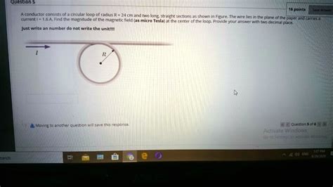 Solved Question Points Conductor Consists Of Circular Loop Of