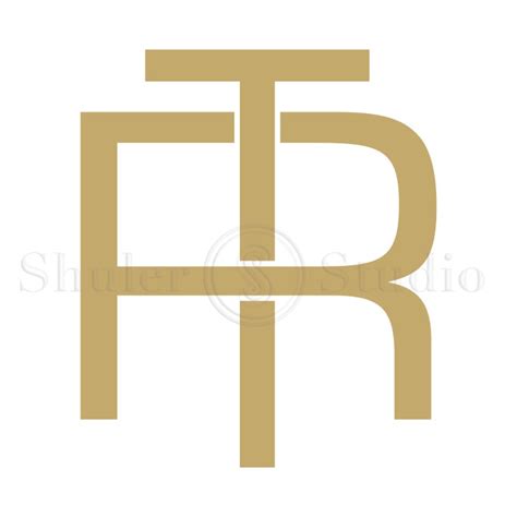 Monogram Logo Design RT TR Monogram Logo by ShulerStudio