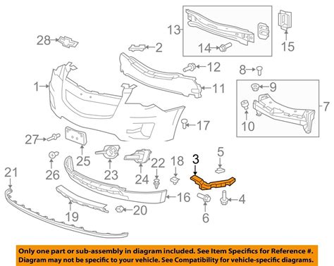 Chevrolet Gm Oem Equinox Front Bumper Grille Grill Side Retainer Right