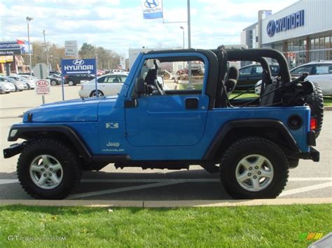 2003 Intense Blue Pearl Jeep Wrangler X 4x4 64182770 Photo 18