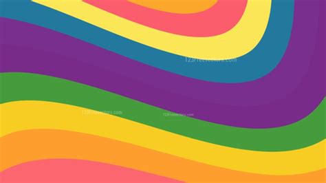 Colorful Curved Stripes Background Vector Illustration