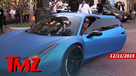 Justin Bieber Ferrari