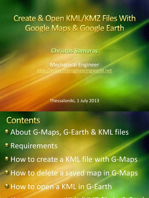 A Guide to Creating and Using KML Files with Google Maps and Google ...
