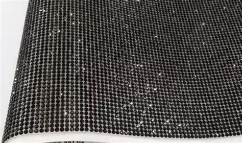 Self Adhesive Jet Black Crystal Rhinestone Sheet Out Of Stock Glitz