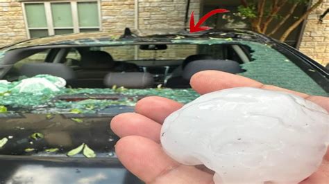 Just Minutes Ago Footage Hail Storm In Allen Texas Golf Ball Size Hail Youtube