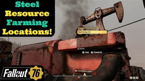 Fallout 76 Steel Resource Farming Locations Youtube