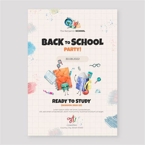 Colorful Back to School Poster