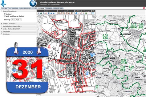 Bodenrichtwerte mit Stichtag 31 12 2020 im Geodatendienst verfügbar