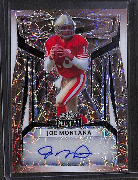 Lot Detail 2023 Leaf Metal Joe Montana Autograph D 5 And 2023 Leaf