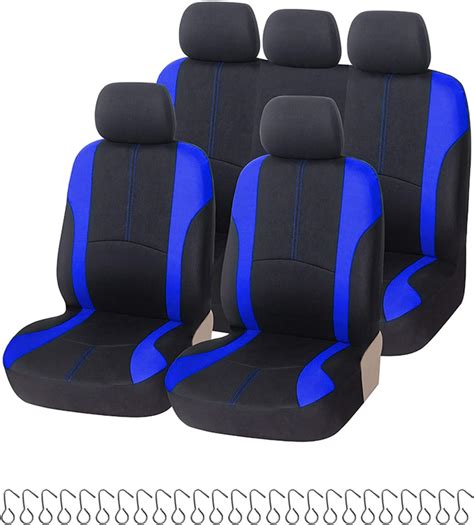 Dickno Juego Completo De Fundas De Asiento De Coche Lavables En