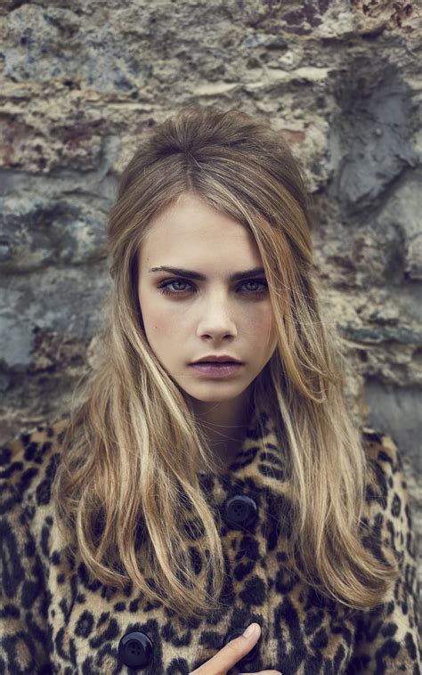 Wallpaper Face Women Long Hair Cara Delevingne Portrait Display