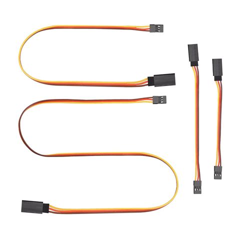 Uxcell 2 Set Servo Extension Cable Cord Connector Lead Wire Male To