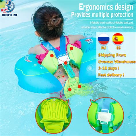 Anillo de natación inflable para bebés y niños pequeños aro flotante