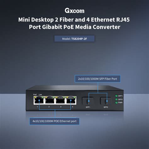 4 Port Gigabit Poe Switch With 2125g Sfp Uplinkunamanaged Poe Switch
