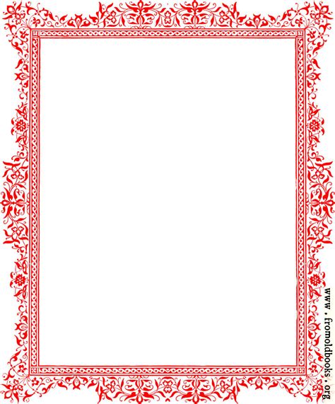 red border  page