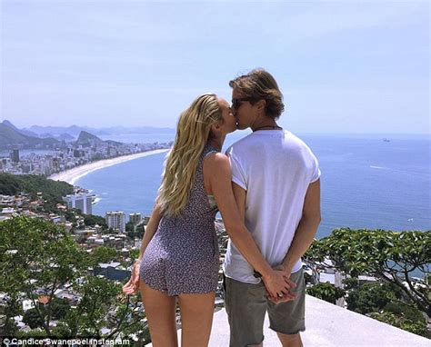 Victoria S Secret Model Candice Swanepoel In A Bikini For St Barts Shoot Daily Mail Online