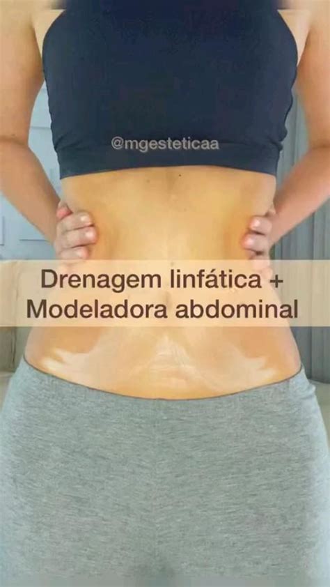 Drenagem linfática Modeladora abdominal Exercícios para abdômen