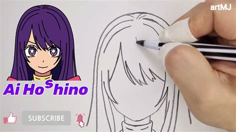 호시노 아이 그리기 How To Draw Ai Hoshino Oshi No Ko Step By Step Youtube