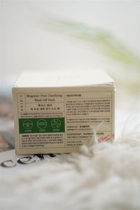 Review Axis Y Mugwort Pore Clarifying Wash Pack — Shanty Huang