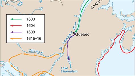 Samuel De Champlain Map