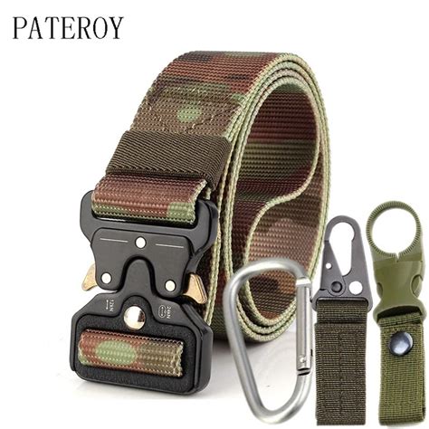 Camouflage Army Nylon Tactical Belt Men Waist Mens Belt Cinturon Hombre