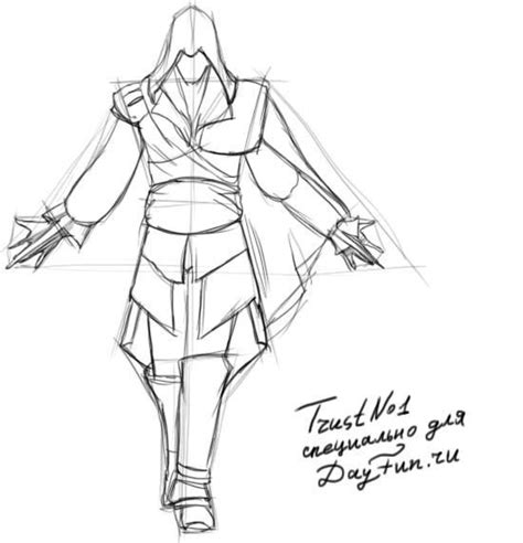 How To Draw Assassins Creed Step By Step Drawing Guide By Dawn Artofit