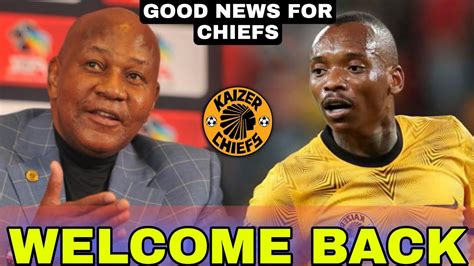 KAIZER CHIEFS CONFIRMED THE RETURN OF KHAMA BILLIAT BREAKING NEWS