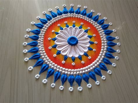 Small And Easy Rangoli Design For Beginners