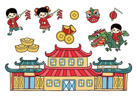 Premium Vector Chinese New Year Elements Set