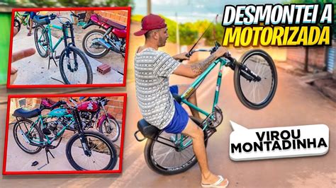 Transformei Minha Motorizada Em Uma Bike Montadinha Bike Vlog Youtube