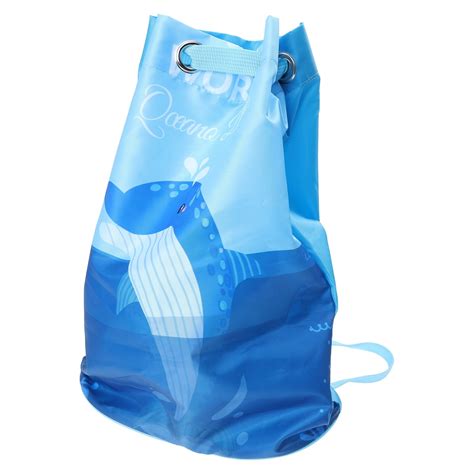 Kids Beach Bag Drawstring Backpack Waterproof Swim Bag Swimming String ...