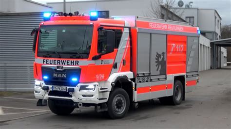 Neues TLF 4000 Erweiterter Löschzug BF FF Reutlingen YouTube