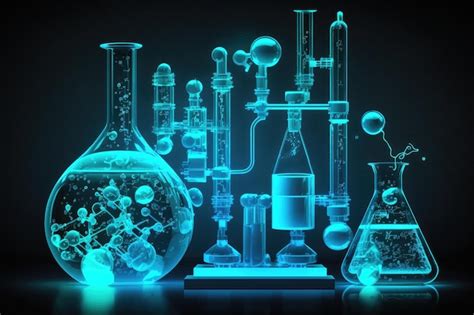 Concept For A Chemical Experiment Laboratory Apparatus Background Is