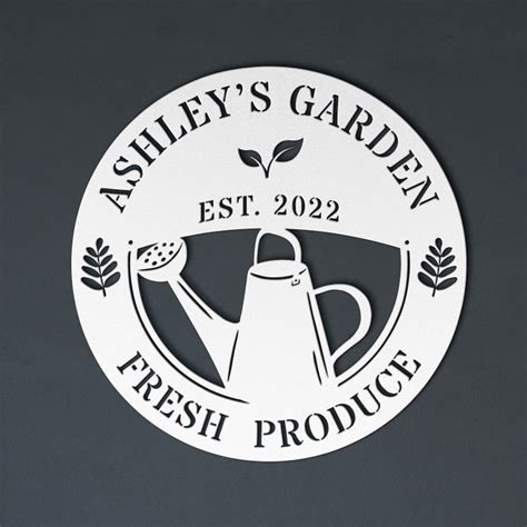 Personalized Metal Garden Sign Garden Welcome Sign Metal - Etsy