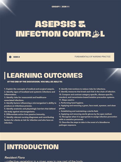 Group 1 Asepsis Infection Control | PDF | Hospital Acquired Infection ... 