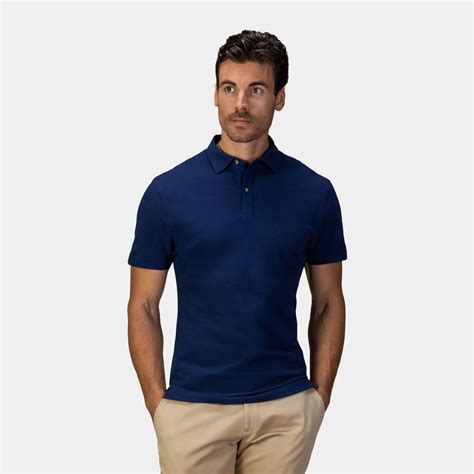 Deep Blue Polo Shirt Tailor Store®