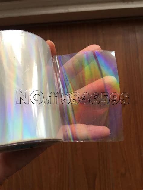 Holographic Foil Plain Transparent Foil Hot Stamping On Paper Or Plastic Cm X M Lot DIY