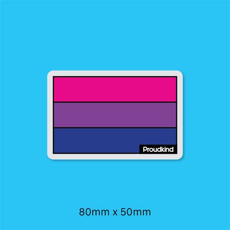 Bisexual Pride Flag Sticker Proudkind