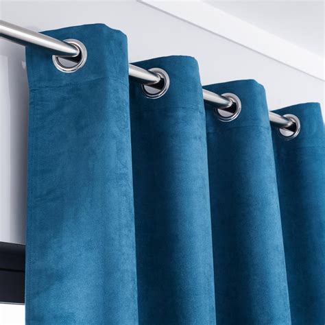 Rideau Tamisant Manchester Bleu L 140 X H 280 Cm INSPIRE Leroy Merlin