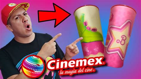 Los vasos de BARBIE que venderá CINEMEX YouTube